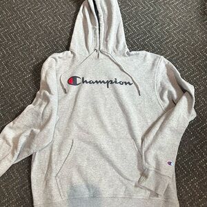 Champion Black and Gray Athletic Hoodie